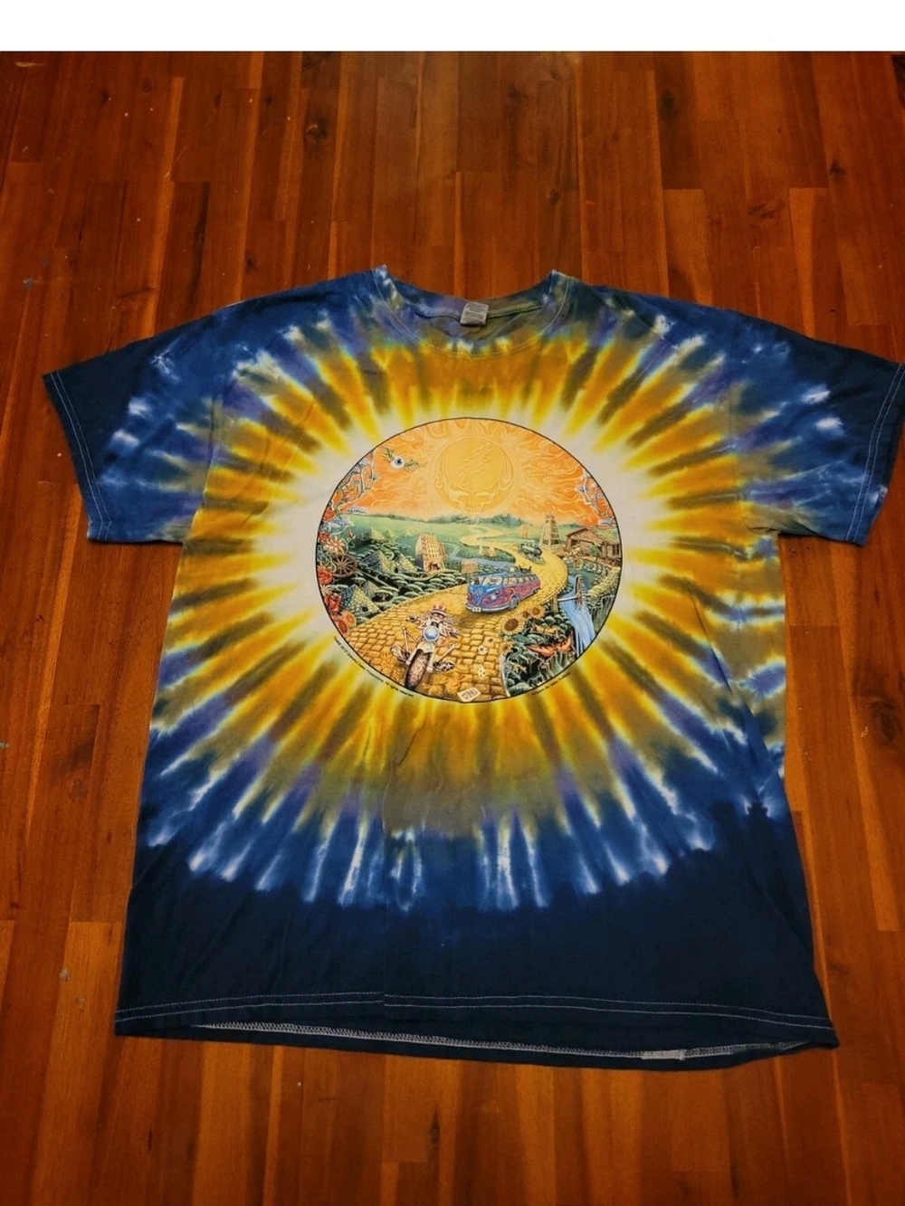 Grateful Dead Golden Road Tie Dye T-shirt Size L 2015